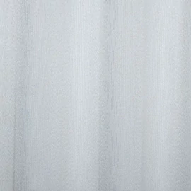 LARINA fényáteresztő függöny anyag, fehér színben, ezüst csíkozással, 310 cm magas