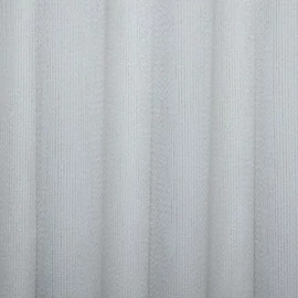LARINA fényáteresztő függöny anyag, nyers színben, arany csíkozással, 310 cm magas