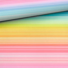 Prémium pamut jersey, Szivárvány csíkok  1,60 x 0,50 m