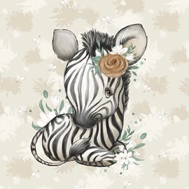 Futter, szabadidő anyag panel 40x50 cm, Afrikai zebra