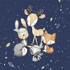 Prémium Futter, szabadidő anyag panel 40x50 cm, Uni Navy kalandok