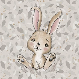 Prémium Futter, szabadidő anyag panel 40x50 cm, Az erdő gyermekei - Nyuszi