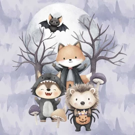 Futter, szabadidő anyag panel 40x50 cm, Halloween Boo!
