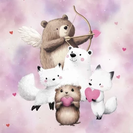 Prémium Futter, szabadidő anyag panel 40x50 cm, Szerelem száll a szélben