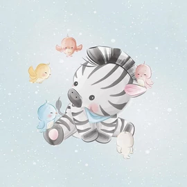 PPrémium Futter, szabadidő anyag panel 40x50 cm, Zebra és kis barátai