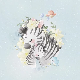 Prémium Futter, szabadidő anyag panel 40x50 cm, Zebra mama