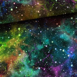 Prémium mintás futter, Színes galaxis