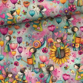 Prémium mintás futter, Színpompás tündérek