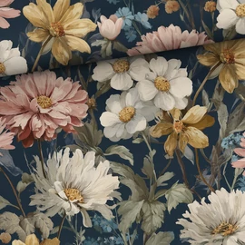 Prémium mintás futter, Virágos éjszaka