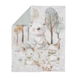 Prémium pamutvászon panel 75x100 cm, A fehér erdő
