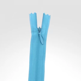 Rejtett cipzár 20 cm azúr kék