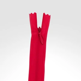 Rejtett cipzár 50 cm piros