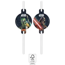 4db Papír szívószál STAR WARS GALAXY