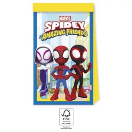4db papír party táska SPIDEY ÉS CSODÁLATOS BARÁTAI MARVEL