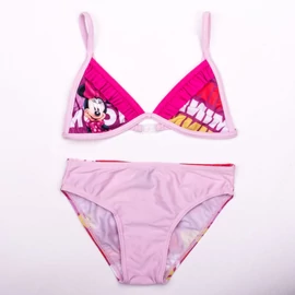 Minnie egér kislány fürdőruha - kétrészes fürdőruha - világosrózsaszín - 98