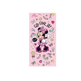 Disney Minnie egér gyerek strandtörölköző - 100% pamut - 70x140 cm - rózsaszín