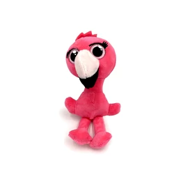 Nagy szemű cuki plüss Flamingó 10cm magas - Rózsaszín