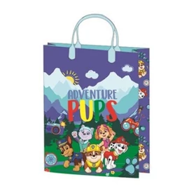 Ajándéktasak 32x27x10cm, laminált műanyag felülettel - Paw Patrol Pink