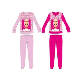 Barbie téli vastag pamut pizsama kislányoknak - flanel - világosrózsaszín - 140