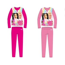 Barbie jersey pamut pizsama - rózsaszín - 98