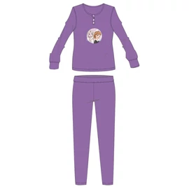 Disney Jégvarázs pamut flanel pizsama - téli vastag gyerek pizsama - lila - 98