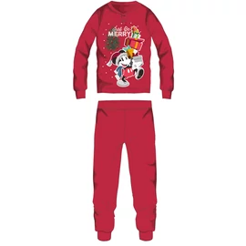 Mickey Egér vastag interlock karácsonyi pamut pizsama kisfiúknak - 116