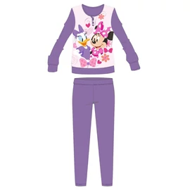 Disney Minnie egér téli vastag gyerek pizsama - pamut flanel pizsama - sötétlila - 128