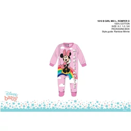 Disney Minnie egér baba rugdalózó - világosrózsaszín-lila - 1-3 hónapos babának