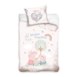 Peppa Malac 100% pamut gyermek ágyneműgarnitúra 100x135cm ágyneműhuzat + 40x60cm párnahuzat
