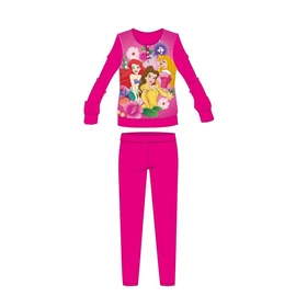 Disney Hercegnők téli vastag gyerek pizsama - pamut flanel pizsama - pink - 110