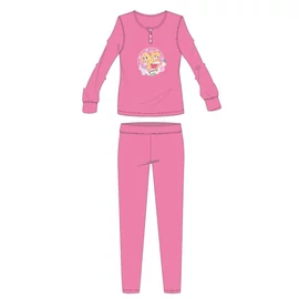 Disney Hercegnők pamut flanel pizsama - téli vastag gyerek pizsama - rózsaszín - 104