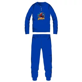 Pókember téli vastag gyerek pizsama - pamut flanel pizsama - középkék - 110