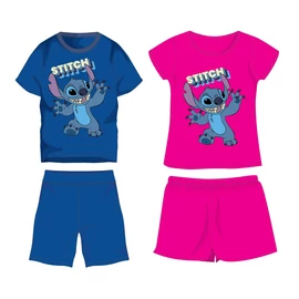 Disney Stitch pamut nyári együttes - póló-rövidnadrág szett