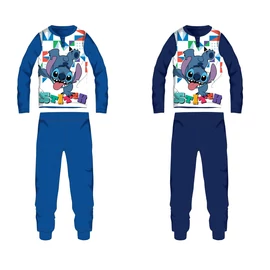 Disney Stitch jersey pamut pizsama - középkék - 110