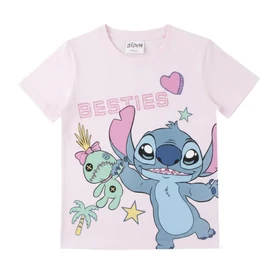 Disney Lilo és Stitch, A csillagkutya Besties gyerek rövid póló, felső 10 év / 140 cm