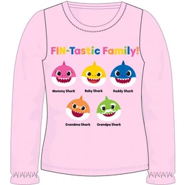 Baby Shark Family Pink gyerek hosszú ujjú póló 4 év / 104 cm