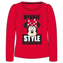 Disney Minnie Style Red gyerek hosszú póló, felső 7 év / 122 cm