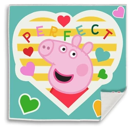 Peppa malac Perfect Mágikus Kéztörlő arctörlő, törölköző 30x30cm