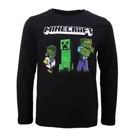 Minecraft Dark Trio gyerek hosszú ujjú póló, felső 8 év / 128 cm
