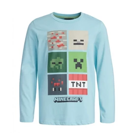 Minecraft Blockbuster Blue gyerek hosszú ujjú póló, felső 6 év / 116 cm