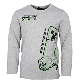 Minecraft Create Grey gyerek hosszú ujjú póló, felső 12 év / 152 cm