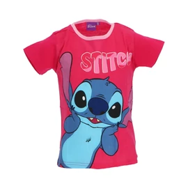 Disney Lilo és Stitch, A csillagkutya Surprised Pink gyerek rövid póló, felső 6 év / 116  cm