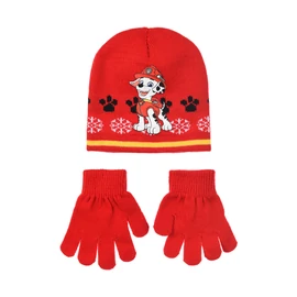 Mancs Őrjárat Marshall Red gyerek sapka + kesztyű szett 52 cm