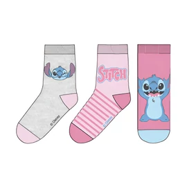 Disney Lilo és Stitch, A csillagkutya Happy Pink gyerek zokni 23/26