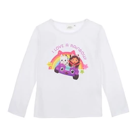 Gabi babaháza Rainbow White gyerek hosszú póló, felső 8 év / 128 cm