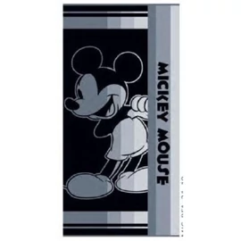 Disney Mickey Black fürdőlepedő, strand törölköző 70x140cm (Fast Dry)