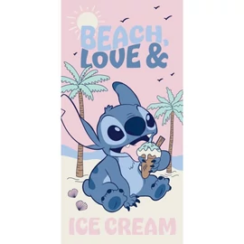Disney Lilo és Stitch, A csillagkutya Beach Ice Cream fürdőlepedő, strand törölköző 70x140cm (Fast Dry)