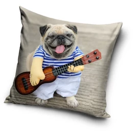 Kutyás Guitar párnahuzat 40x40 cm
