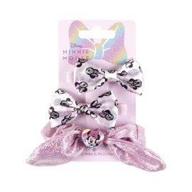 Disney Minnie Rainbow hajgumi és hajcsat szett 3 db-os