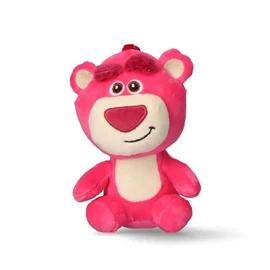 Disney Játékháború Lotso 3D plüss figura akasztóval, táskadísz 13 cm